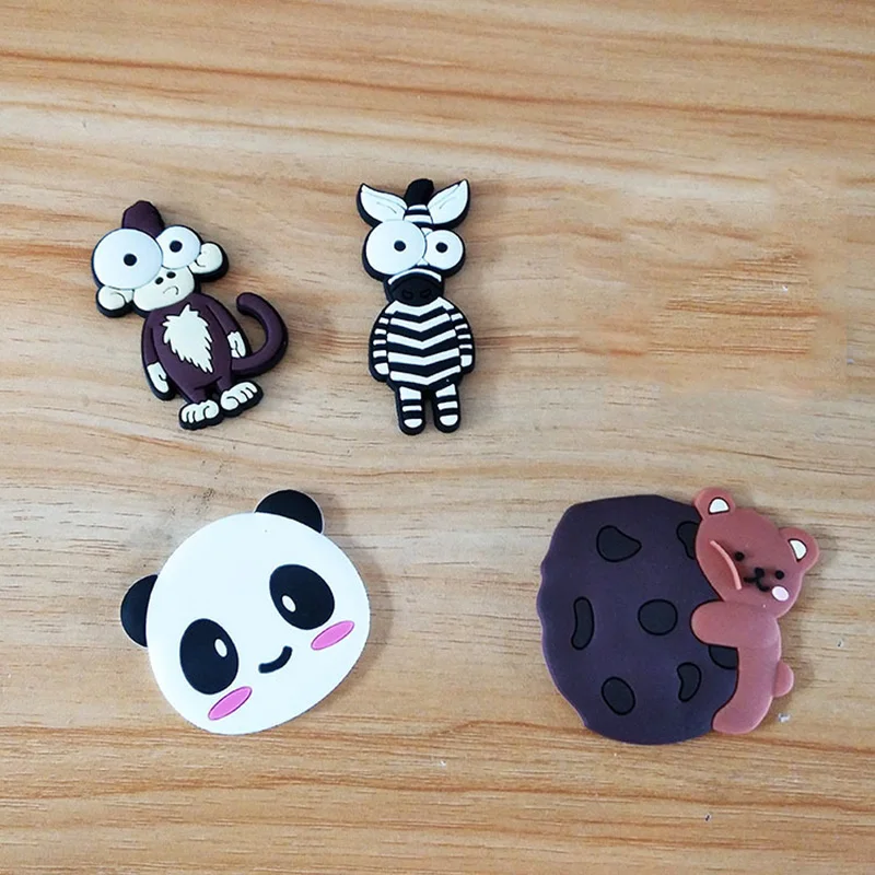 

10Pcs Cartoon PVC Rubber Animals Bear Monkey Flatback Cabochon Soft Silicone Crafts Fit Phone Case Decoration DIY Accessories