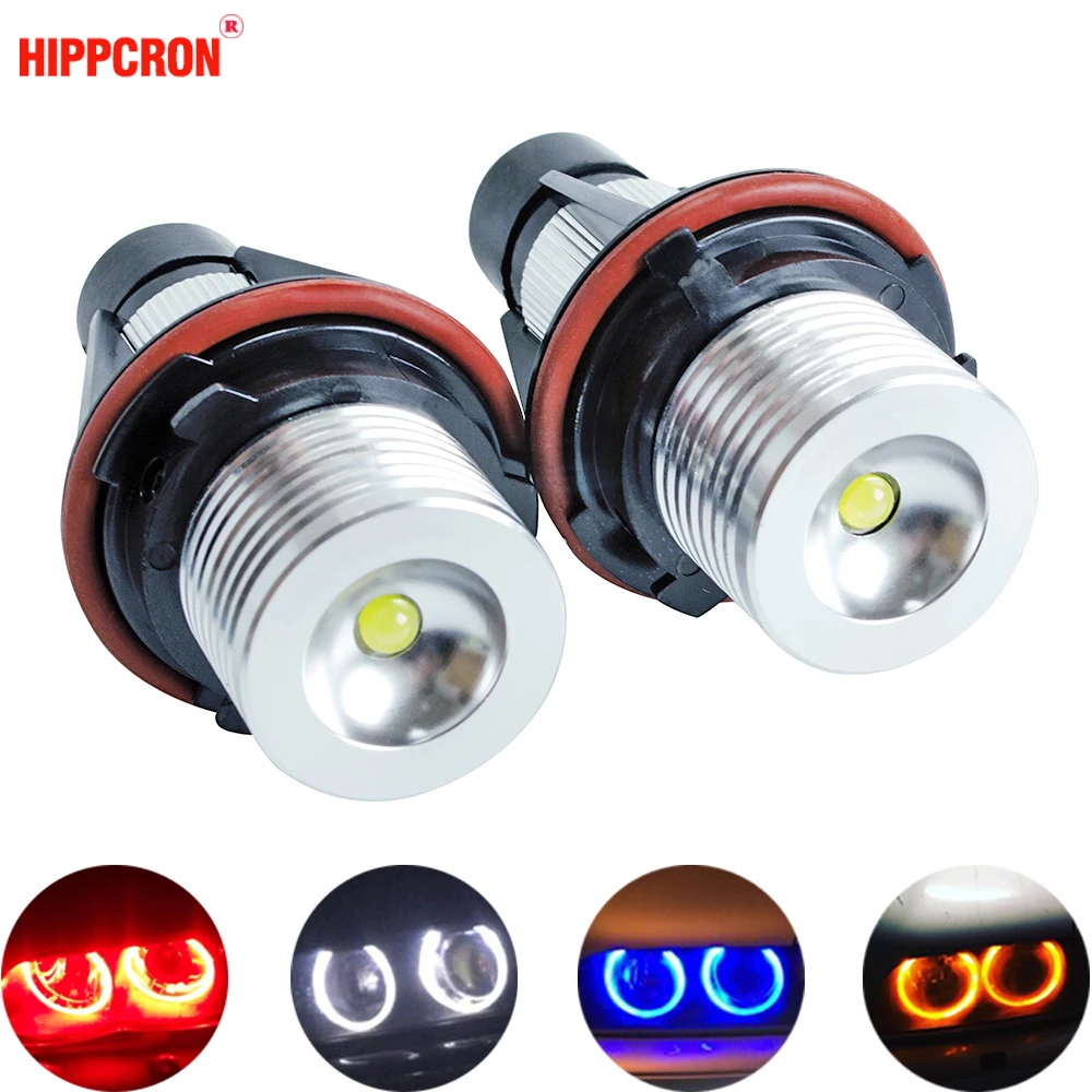 

Angel Eyes For E39 Car LED Headlight 1 Set 2*5W 10W LED Marker White Blue Red Yellow For E39 E53 E60 E61 E63 E64 E65 E66 E87 525