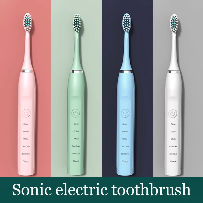 Электрическая зубная щетка Sonic умная Водонепроницаемая перезаряжаемая