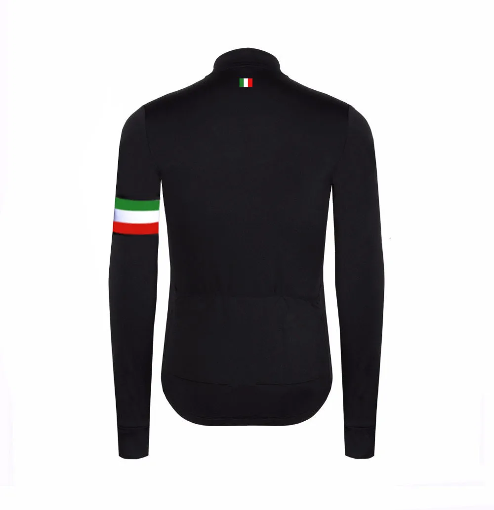 Вело-куртка мужская зимняя с длинным рукавом и флисовой подкладкой | Спорт