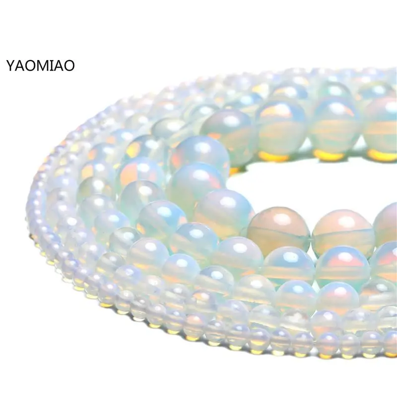 Натуральные опаловые Бусины Подходят теней Кисть для макияжа Палитра Подвески