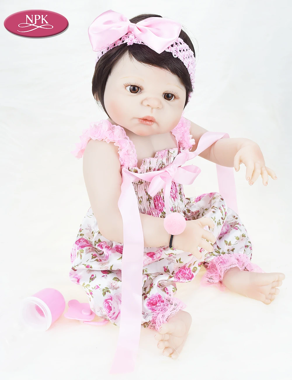 Реалистичная полностью силиконовая кукла реборн для девочек игрушка ванны 57 см