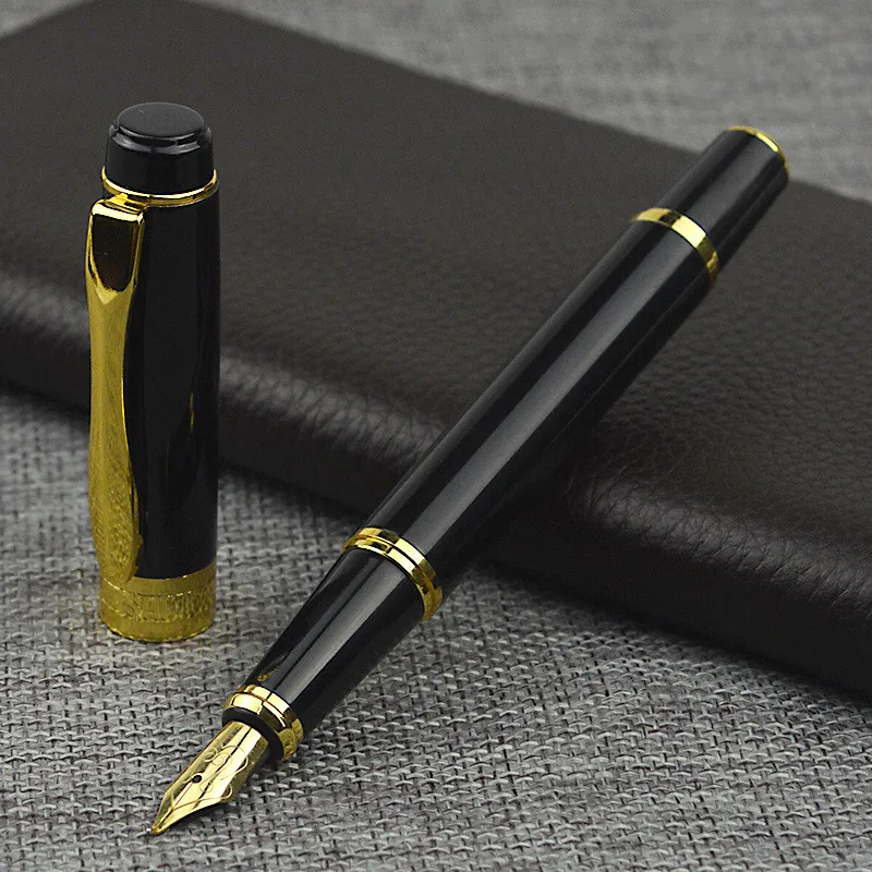 

High Quality Metal Luxury Fountain Pen Box Business Writing Signing Calligraphy Pens Office School Stationery Supplies 03935