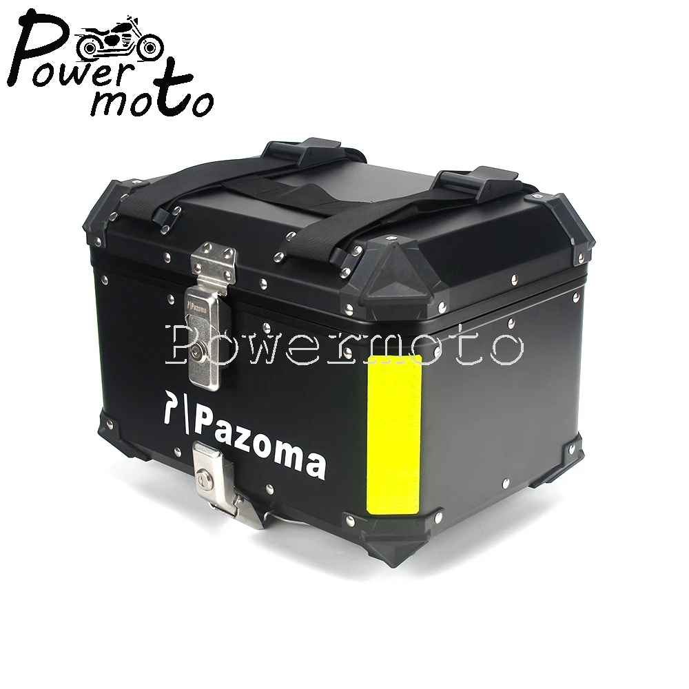 للبيع دراجة نارية الألومنيوم مقاوم للماء الأعلى حافظة الأمتعة جذع صندوق تخزين خوذة مفتاح قفل الذيل صندوق أدوات لسوزوكي كاوازاكي ياماها BMW