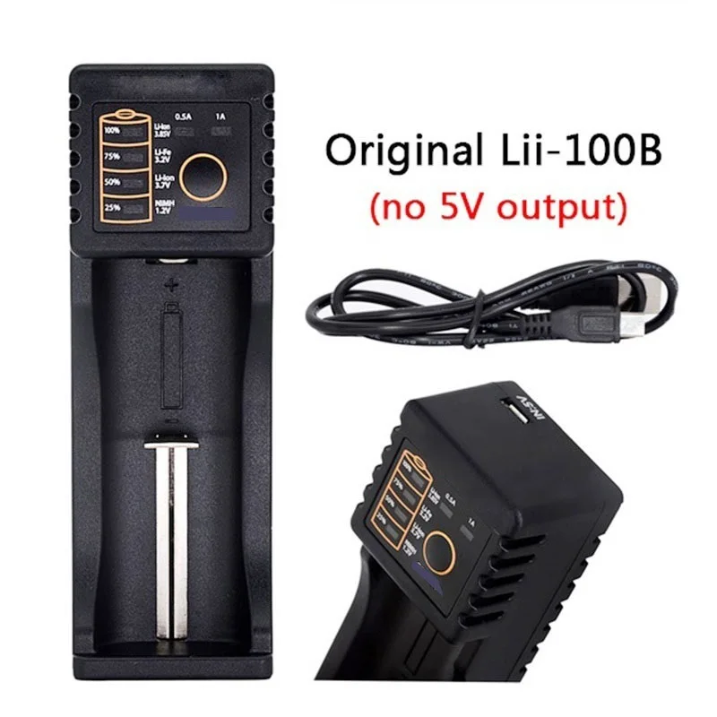 

Charging 18650 1.2V 3.7V 3.2V AA / AAA 26650 10440 16340 25500 NiMH Lithium Battery 100B Battery Charger,