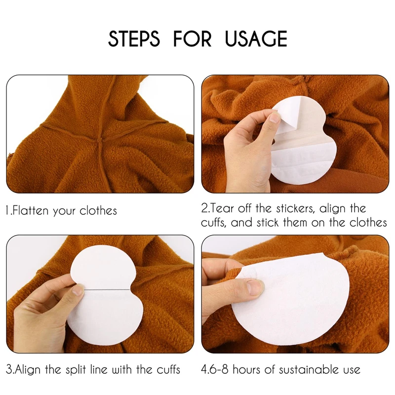 50 шт. подмышек Пот колодки Платье пот Щит дезодорант для женщин впитывающая