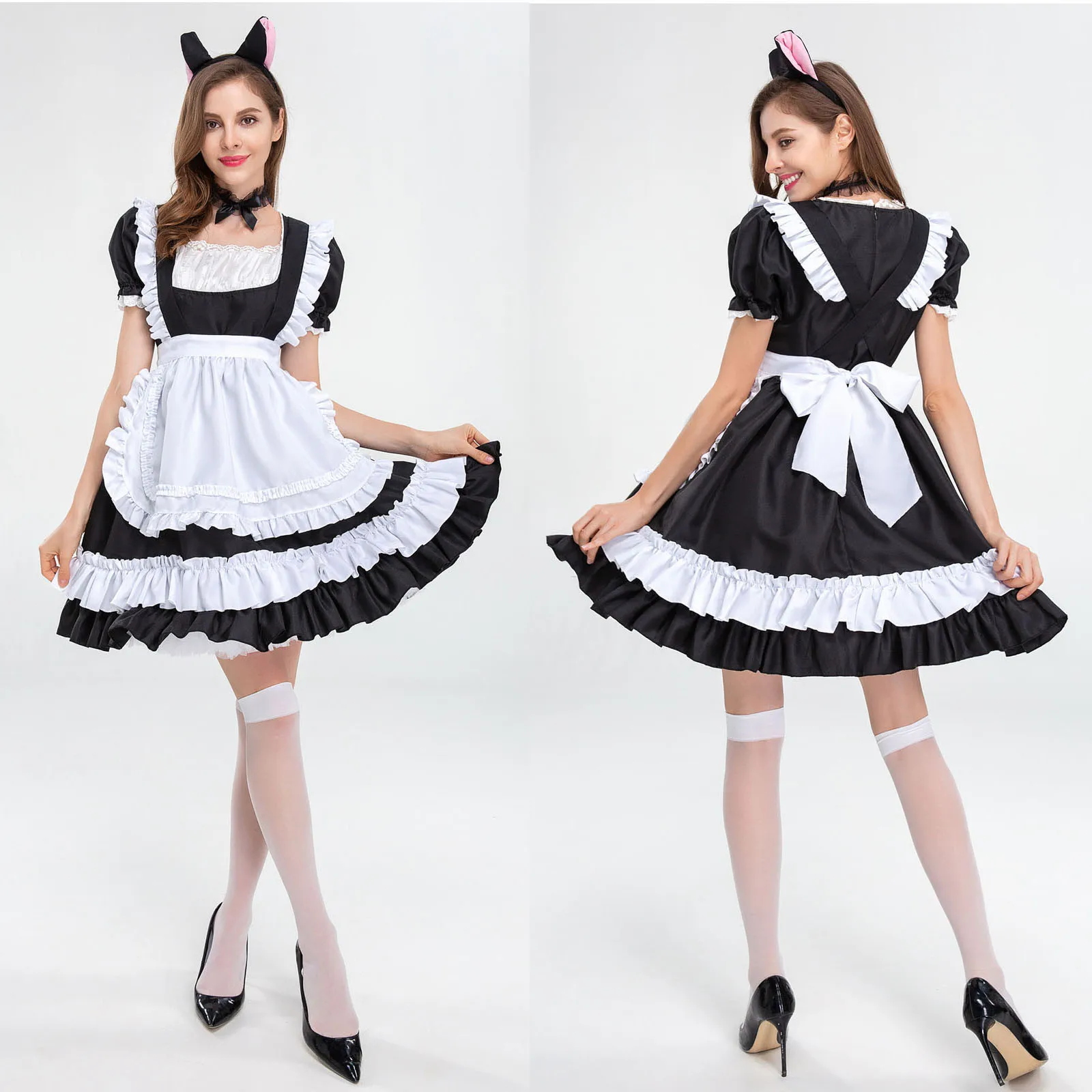 Женский костюм милой горничной для косплея одежда японской анимации откровенное