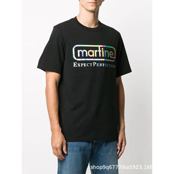 

Мужская и женская универсальная хлопковая Футболка с круглым вырезом и коротким рукавом с принтом