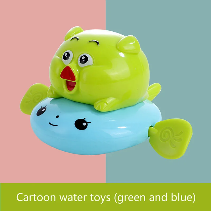 Toddler Newborn Baby Bath Toy Cartoon Animals With Clockwork Water Funny Swimming Pool Decoration Children's Bath Toys Pool Toy