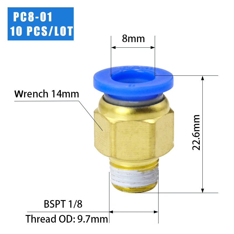 

4-10 шт., быстроразъемные пневматические соединители для шланга