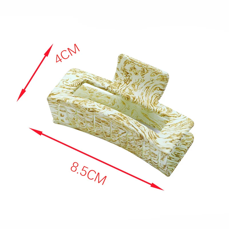 

High Quality Fashion Hair Claws Women Square Hair Crabs Clip Camouflage Grain Hair Clamps For Women Hair Accessories