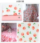 160 см * 50 см, оранжевая грейпфрутовая детская хлопковая ткань с принтом, ткань для шитья, квилтинга, постельное белье, одежда, платье, Лоскутная Ткань