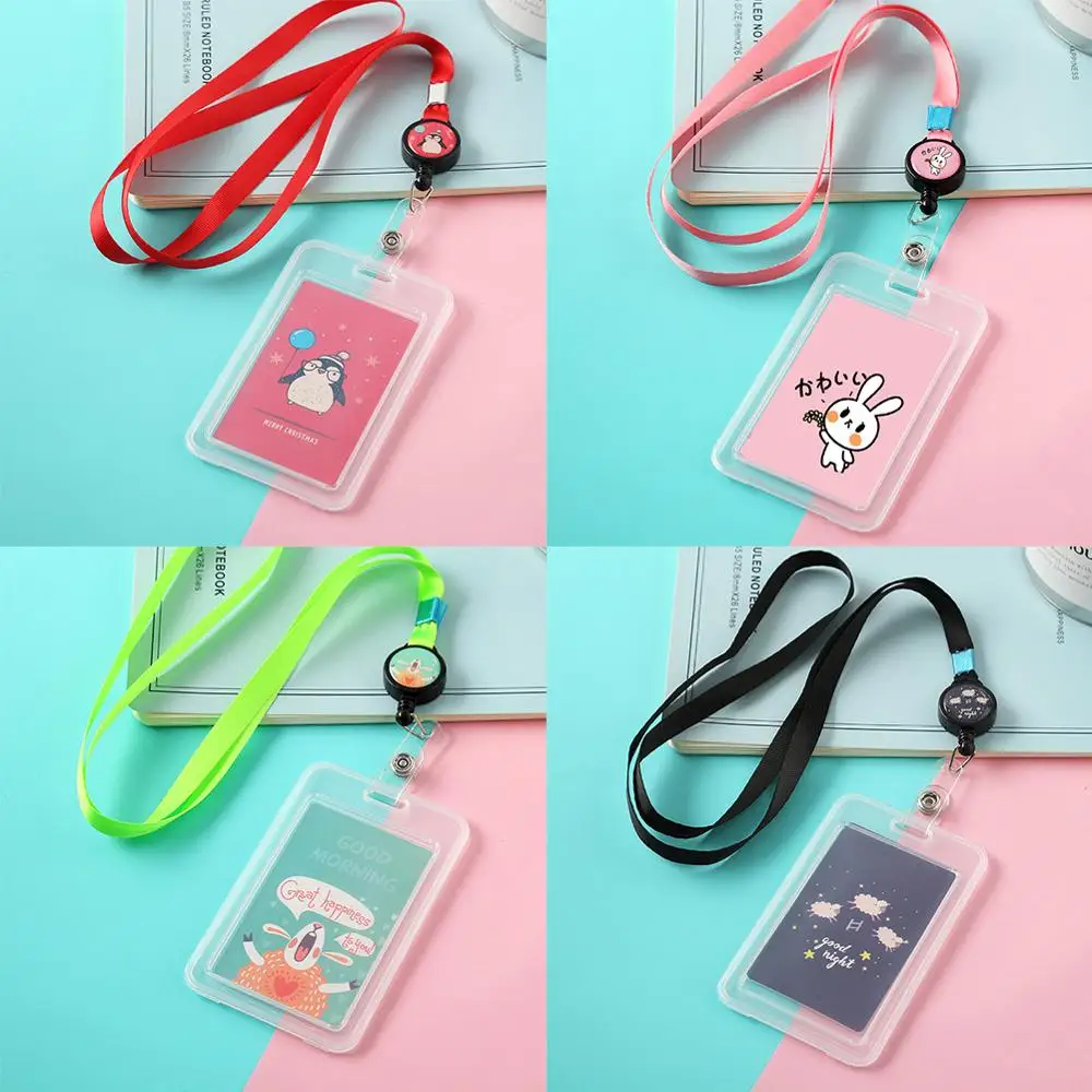 Милый мультяшный выдвижной значок держатель для карт медсестра Доктор выставка