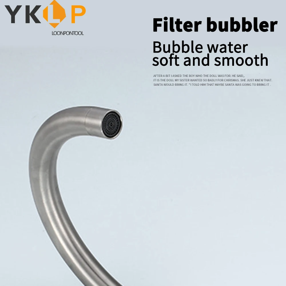 Кухонный кран для раковины из нержавеющей стали 360 ° Поворотный Смеситель