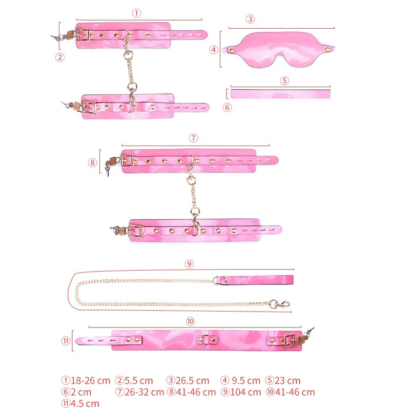 Высший уровень розовый БДСМ секс бандаж набор для пары любовь взрослых 18 +