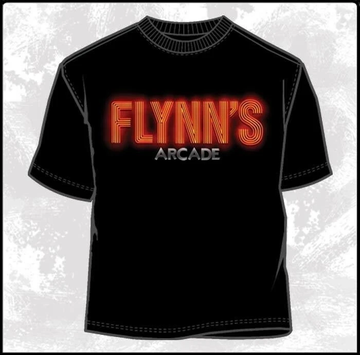 Оригинальный трон фильм Flynns аркадный логотип Футболка Размер маленький новый