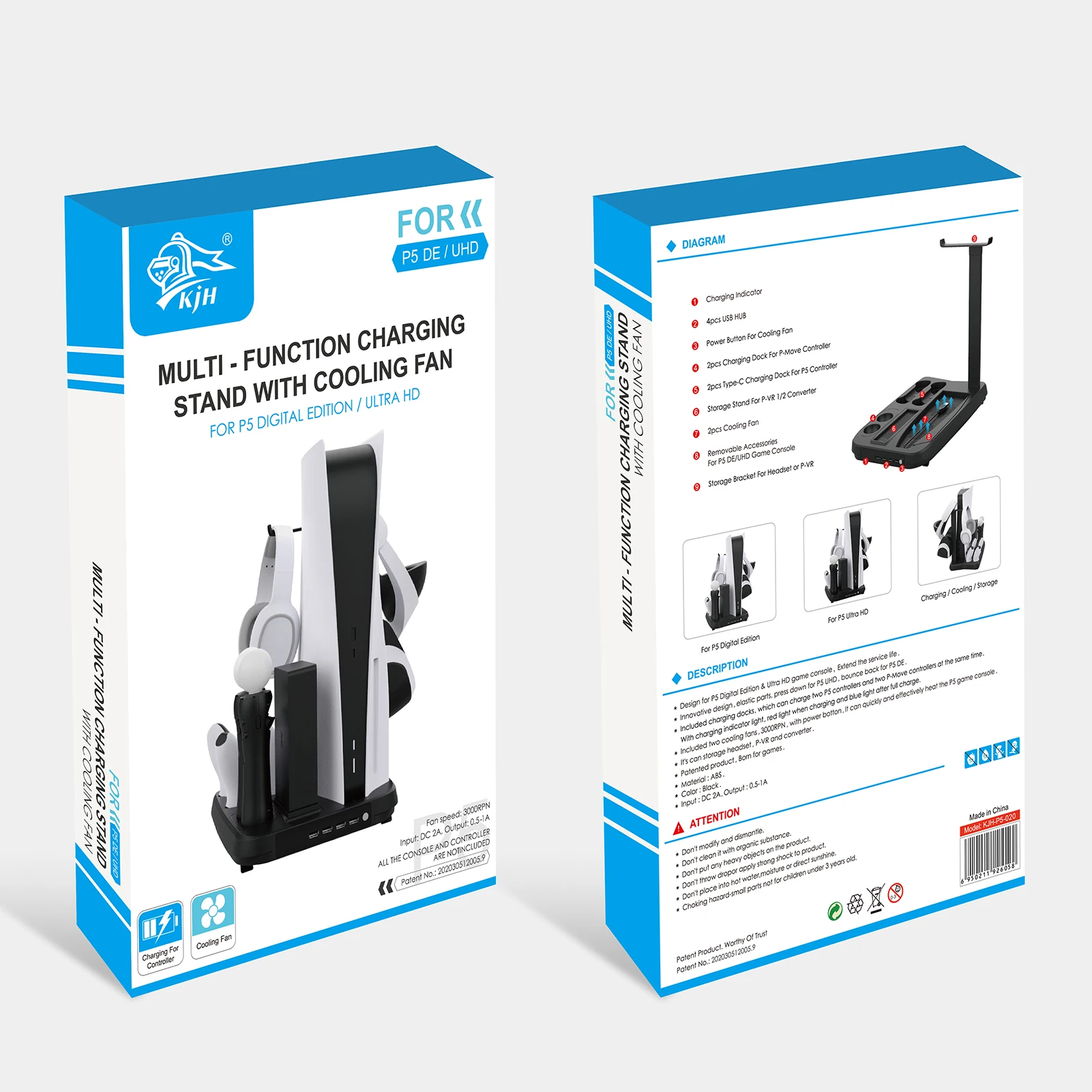 Подставка для зарядки игровой консоли зарядное устройство PS5/PS VR/ Move Motion Adapter
