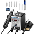 Паяльная станция 2 в 1 8586, Электрический паяльник для пайки плат PCB SMD BGA 8898