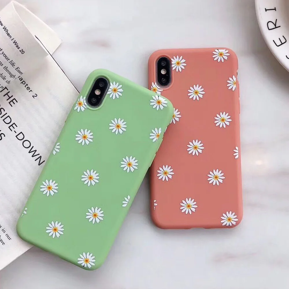 Цветы Силиконовый TPU чехол для телефона iphone х iPhone 5 5s SE X XS XR Max 8 7 6 6S Plus 11 Pro