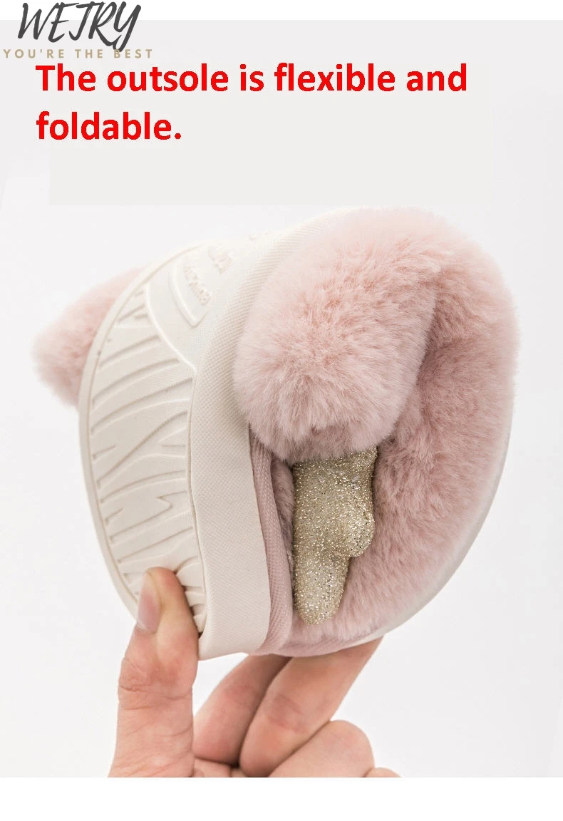 

2020 Winter Women Slippers Plush Warm Cotton Home Slippers Christmas Elk Indoor Socks Shoes Ladies Woman Floor Shoes Footwear