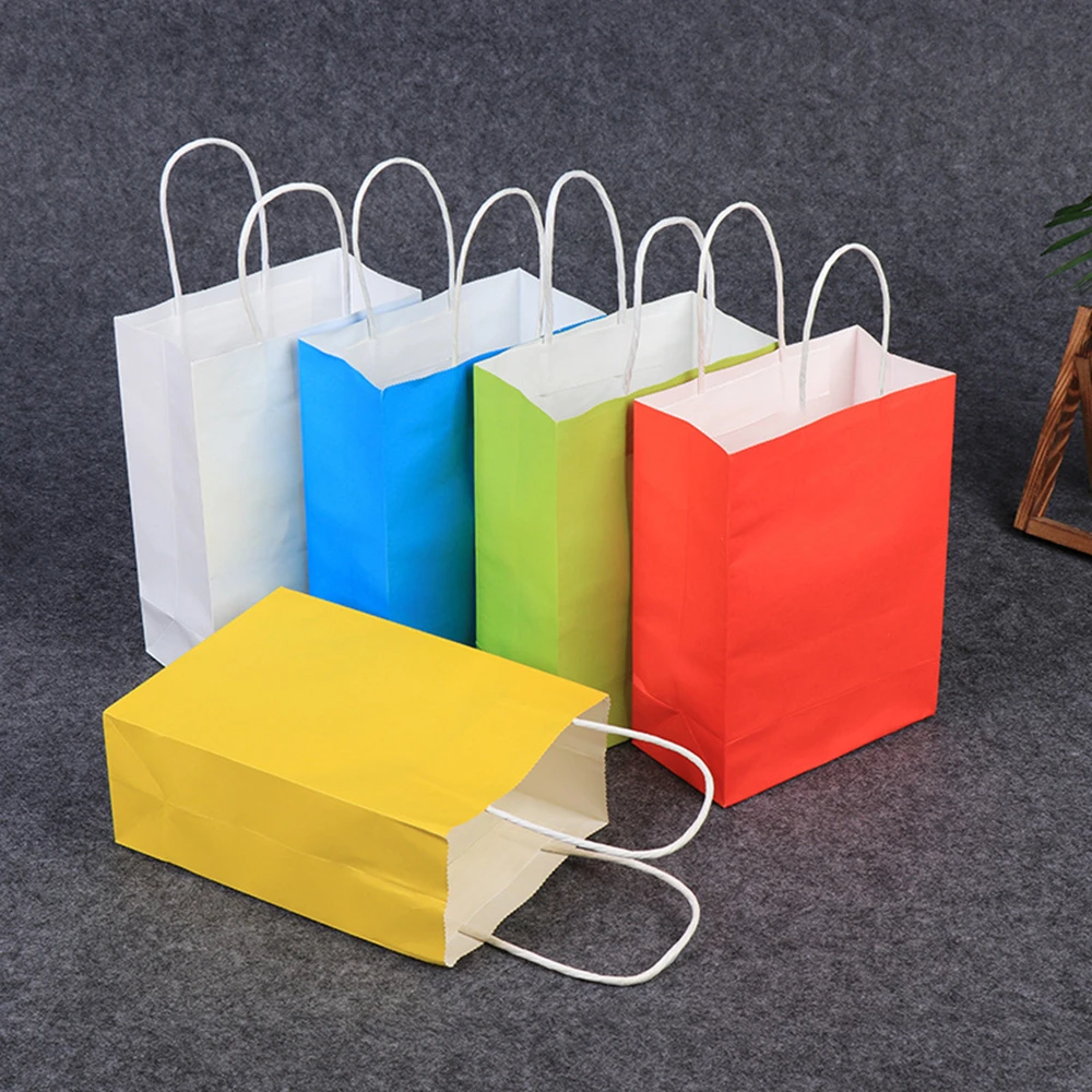 1 шт. Новый перерабатываемый 10 цветов высококачественный пакет из крафт бумаги с