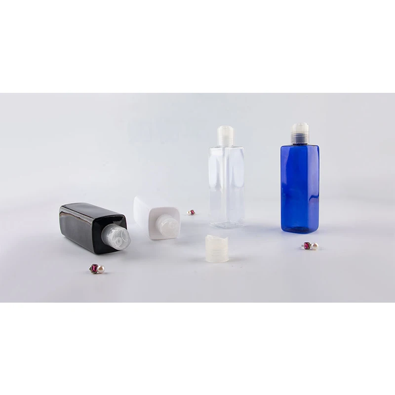 250 мл Пустые Квадратные прозрачные ПЭТ пластиковые пустые бутылки контейнер диск