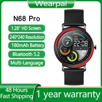 wearpai smartwatch n68 pro smart watch waterproof fitness watch call reminder sport men women portuguese