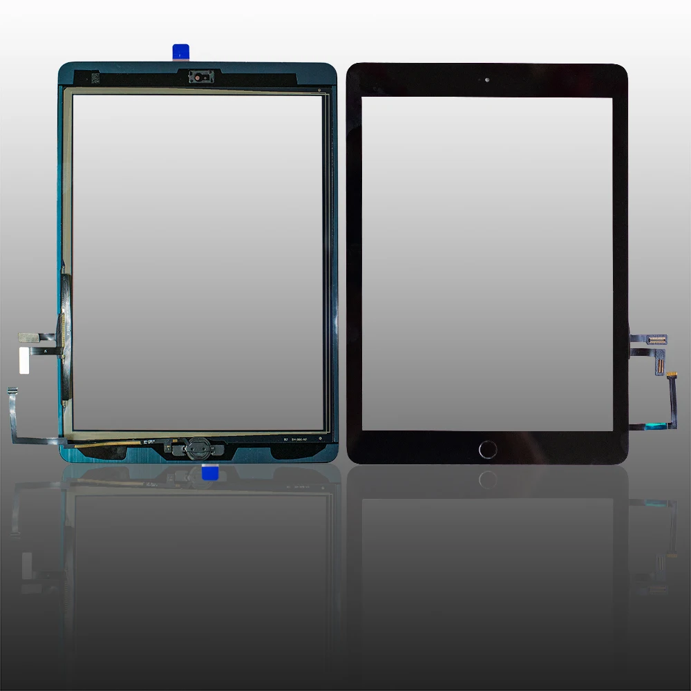 Стекло для сенсорного экрана iPad Air1 с дигитайзером и клейким слоем + home flexcable