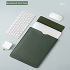 Чехол-сумка для ноутбука Macbook Air Pro M1 13 15 7,9 11,9 2021 XiaoMi, чехол из искусственной кожи для ноутбука Huawei Matebook