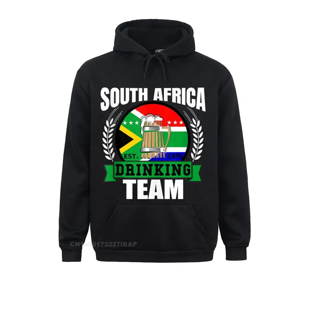 South Africa Drinking Team Funny African Flag Party Gift Europe Sweatshirts Wholesale Long Sleeve Hoodies Men Normal Clothes