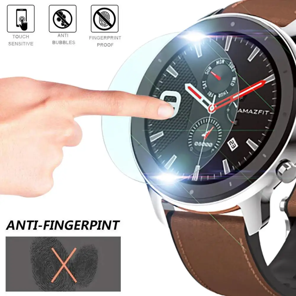 3PC Clear Film 22 мм ремешок для часов Amazfit GTR 47 мм Браслет Для Xiaomi Huami Amazfit Pace/1 Stratos/2 Смарт-часы ремешок кожа+ силиконовый ремешок - Цвет: 3PC Clear Film