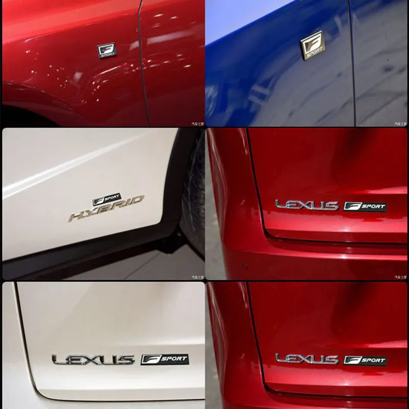 

For Lexus ES250 ES260 ES350 RX350 F SPORT Car Styling Sports Modified Car Sticker Metal Car Logo Decorative Accessories