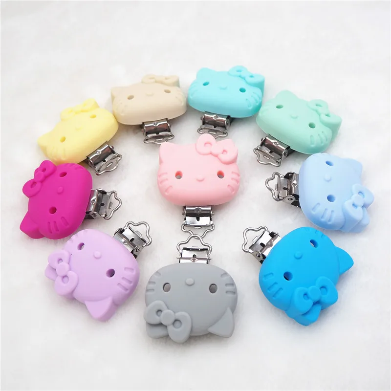 Chenkai 1 шт. круглый медведь звезда Микки Бабочка кошка силиконовая детская