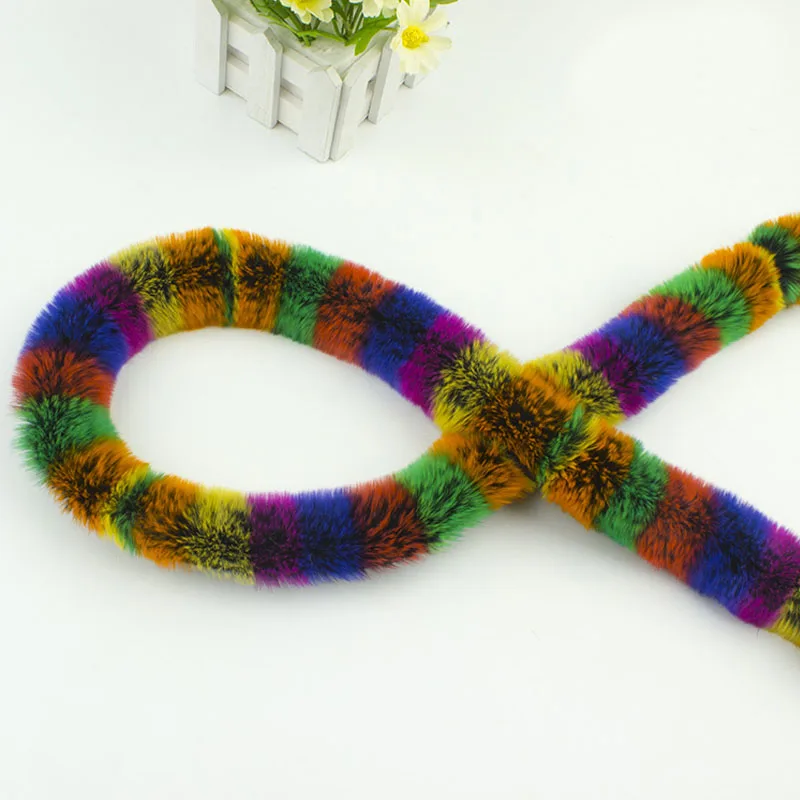 Лента из искусственного меха кролика Рекс пушистая отделка сделай сам пуховое