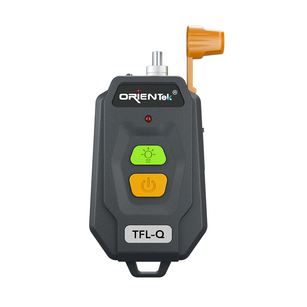 

Mini Type ORIENTEK TFL-Q Visual Fault Locator Bulid-in LED Light, Testing Range can be 10-30KM Suit For SC,FC,ST Connector