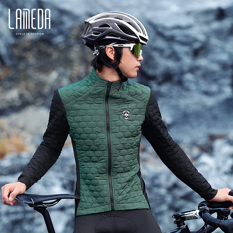 

LAMEDA Cycling Clothes Winter Men Thermal Warm Bicycle Tight Jacket Windbreaker Climbing Camping Bike Coat Long Jersey Couple