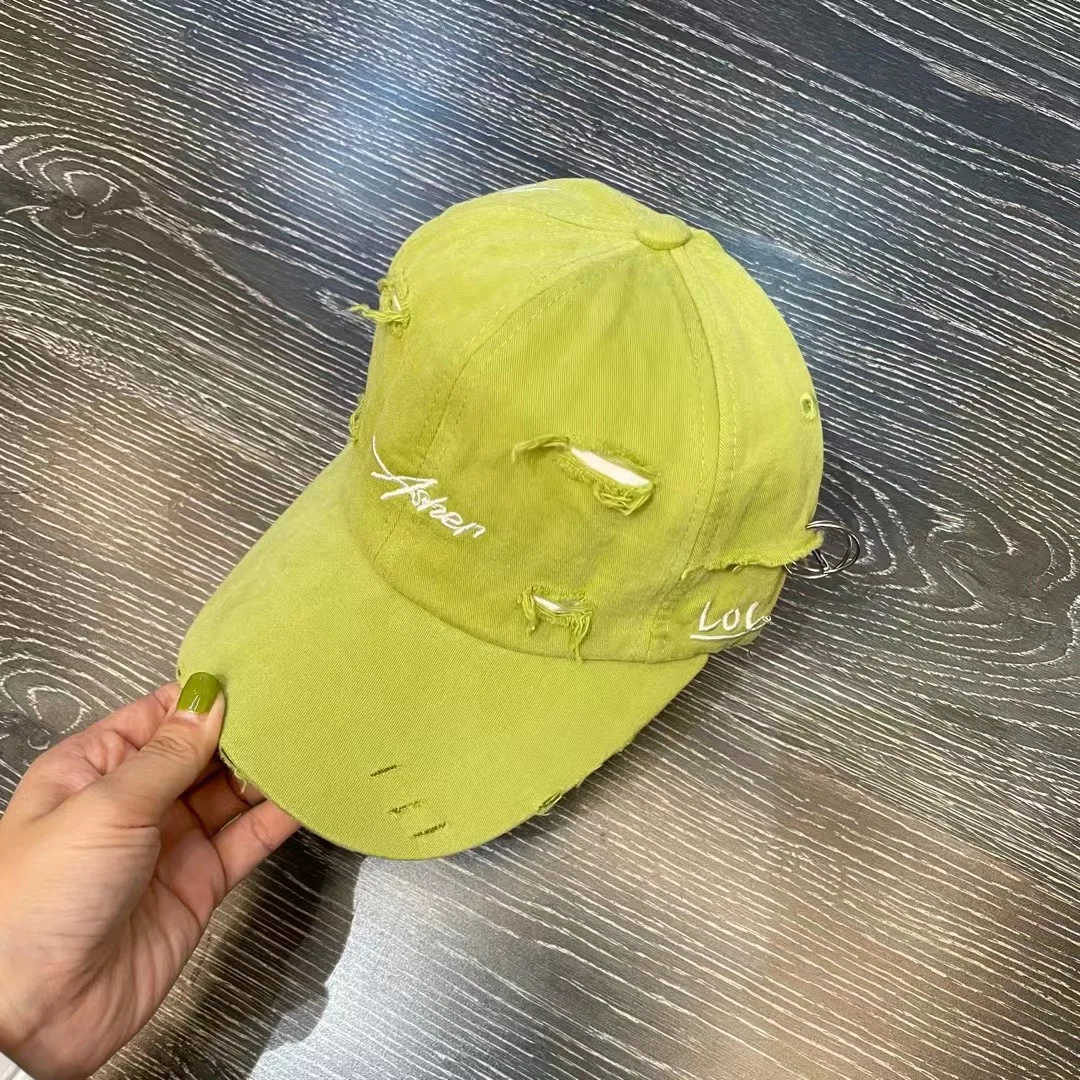 

2021 New Arrival Female Hole Bucket Hats Patch Fashion Summer Panama Basin Hat Fold Sun Fishing Fisherman Hat with Hole