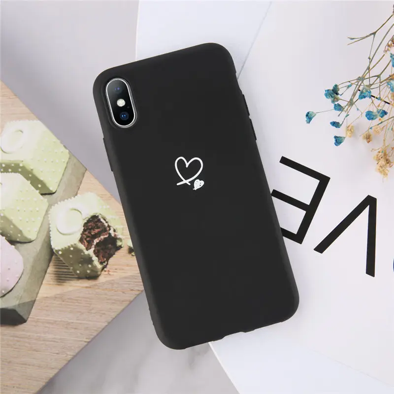 3209B Силиконовый чехол Moskado для iPhone X XR XS Max 7 8 6 6s Plus 5 5S SE Love Heart Letter чехол для телефона с рисунком в виде животного мягкий чехол из ТПУ - Цвет: 3209B