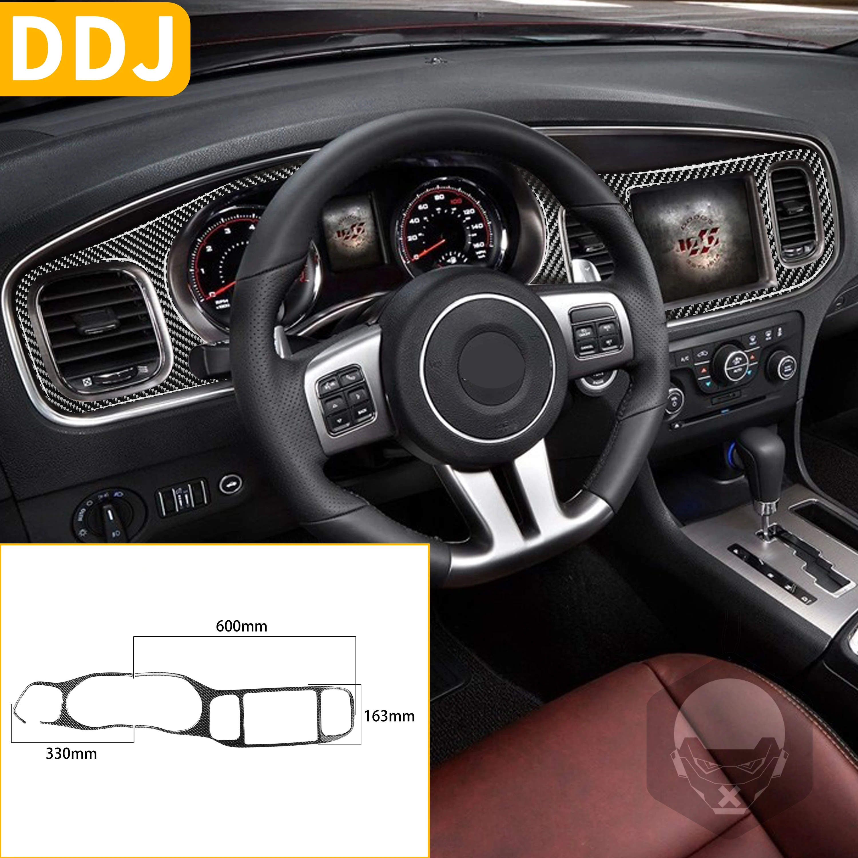 Наклейка из углеродного волокна для зарядного устройства Dodge 2011 2014 LD SXT SRT8