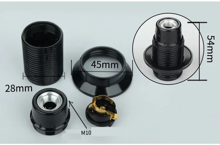 10 шт. CE E14 бакелитовый патрон для настольного светильника DIY винтажный