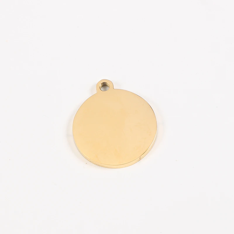 Круглые Подвески из нержавеющей стали зеркальная полировка 22 х19 мм подвески с