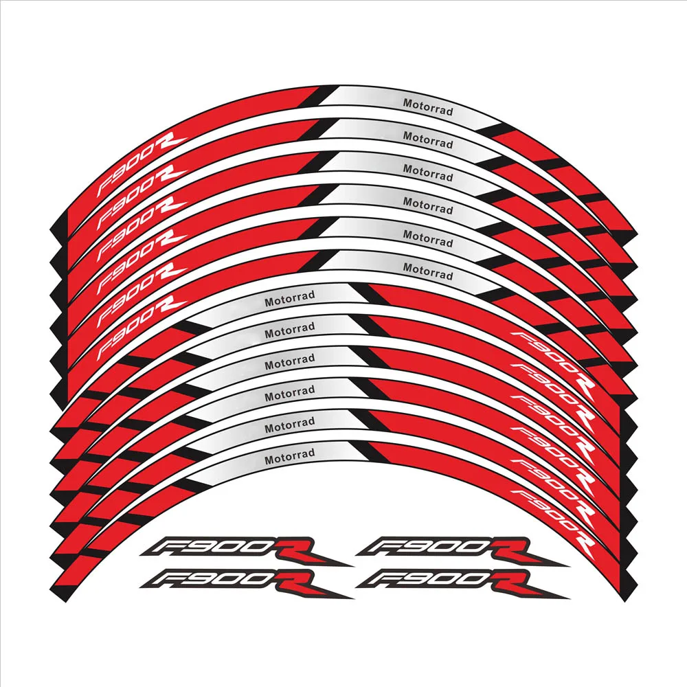 Новинка 12 шт. наклейки на колеса мотоцикла полосы светоотражающие декоративные