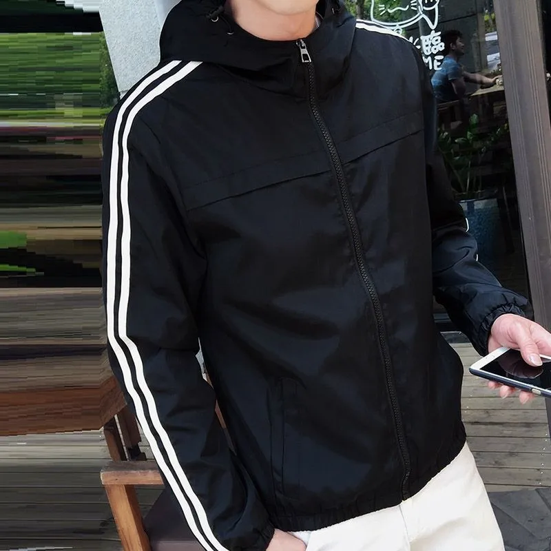 

Куртка мужская с капюшоном, лоскутный пуловер, куртка-бомбер, модный спортивный костюм, уличная одежда на молнии в стиле хип-хоп