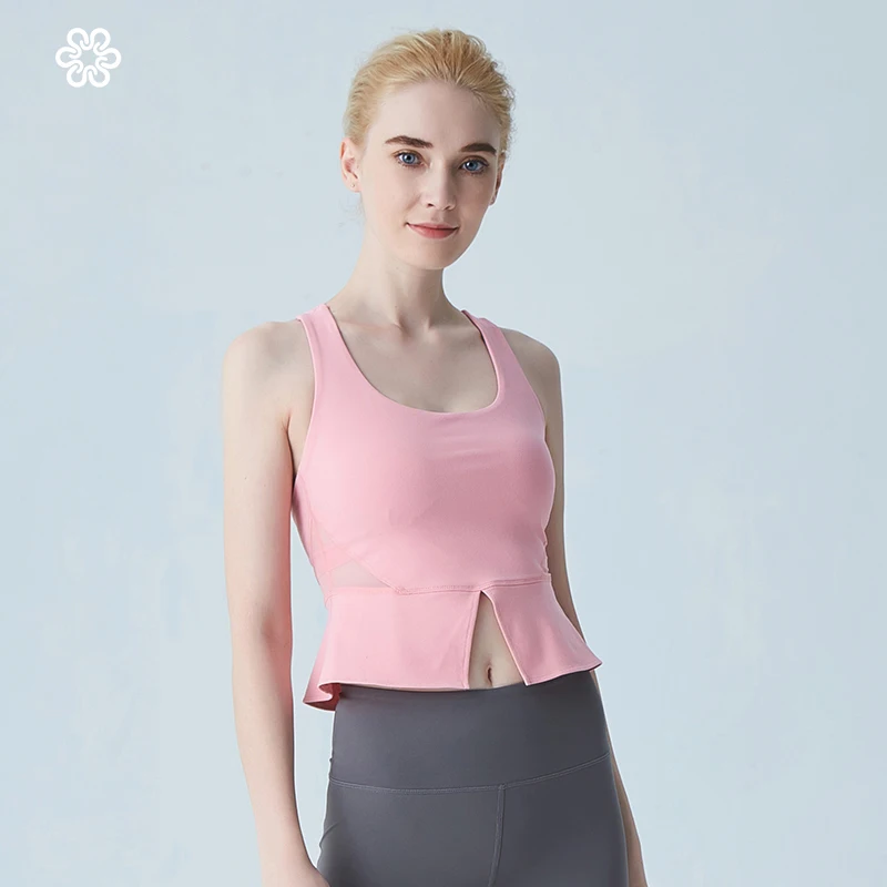 Женские футболки жилет для йоги женский бюстгальтер девочек без рукавов