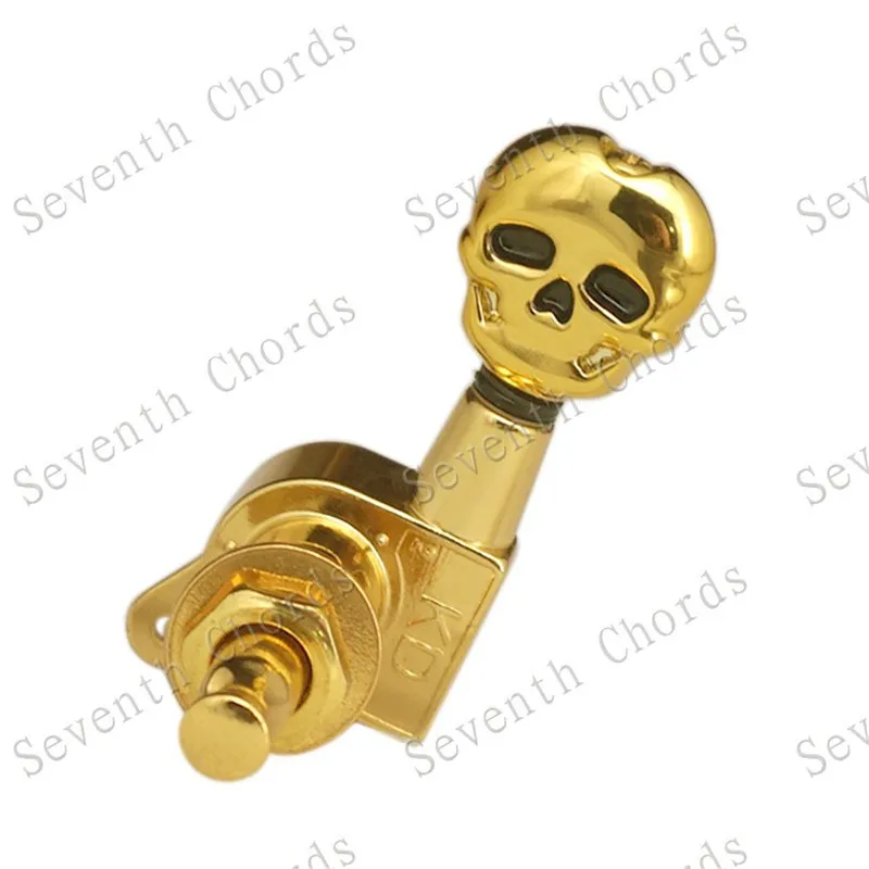6R череп Форма Электрогитары настроечный винт гитарные струны Кнопка гитары
