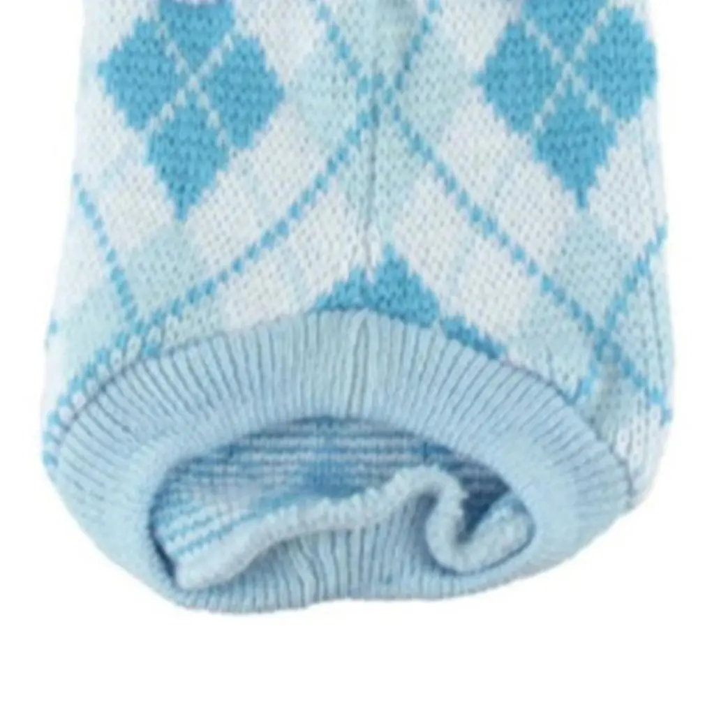 

Diamond Lattice Pet Dog Sweater Comfortable Skin-friendly Acrylic Material Keep Warm Winter Lovely Sweater