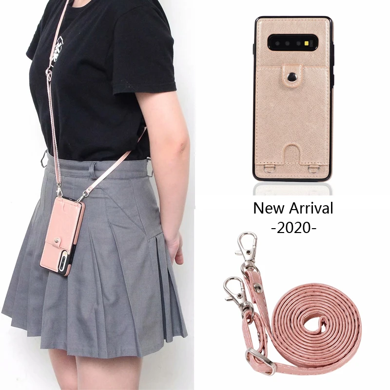 Модный кожаный держатель для кредитных карт ремешок через плечо кошелек чехол