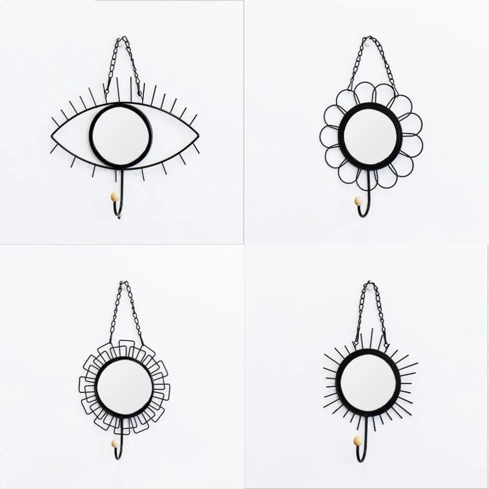 Скандинавском стиле геометрический дизайн зеркальные железные художественные