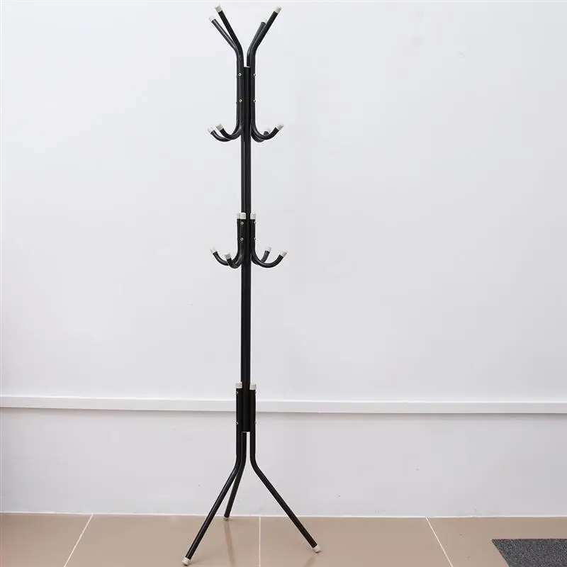 Coat Stand Tree Rack Metal Hanger Hat Standing Hall Hallway Holder Organizer Entryway Office Floor Entry Free Iron