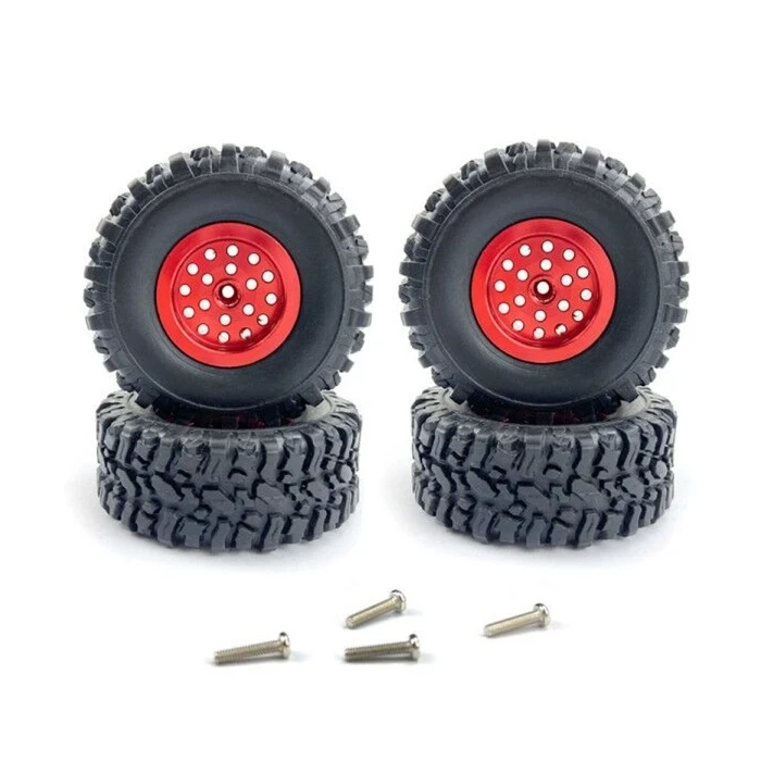 

for WPL C14 C24 C34 C44 B14 B24 MN D90 D91 D99 MN99S RC Car Upgrade Parts Metal Wheel Rim Tyre Tires Set Accessories